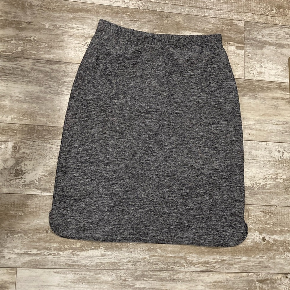 Charcoal Space Dye Modest Athletic Skirt